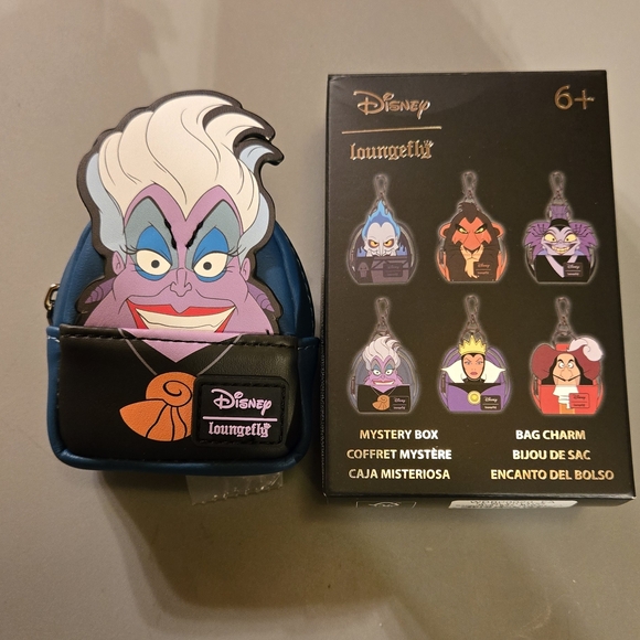 Loungefly Handbags - Loungefly Disney Villains Mystery Mini Backpack Bag Charm - Ursula